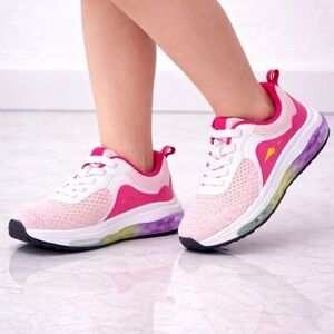 Avia Girls Size 1 Pink Memory Foam Sneakers
